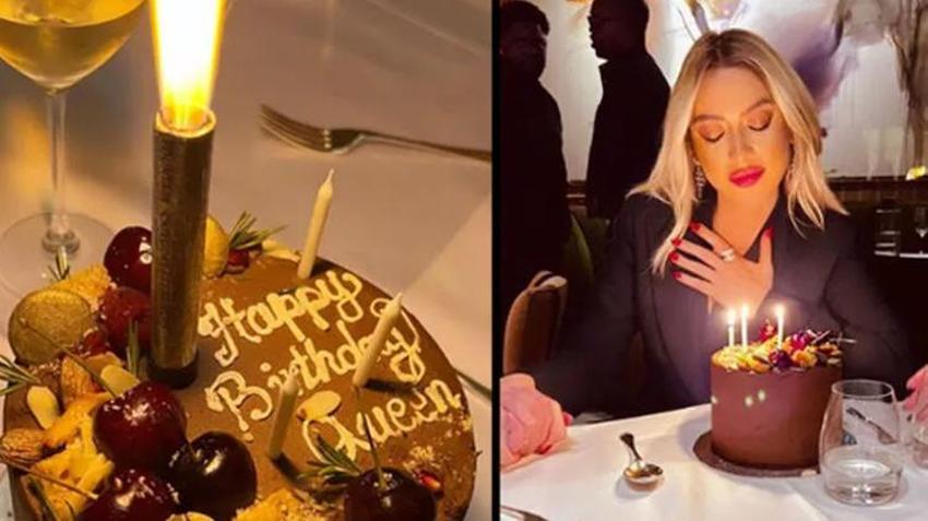 Hadise'ye erken doğum günü sürprizi! Siyahlar içinde dikkat çekti