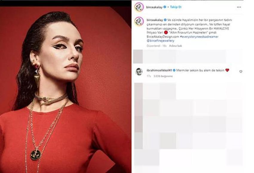 Birce Akalay paylaştı İbrahim Çelikkol'dan yorum gecikmedi!