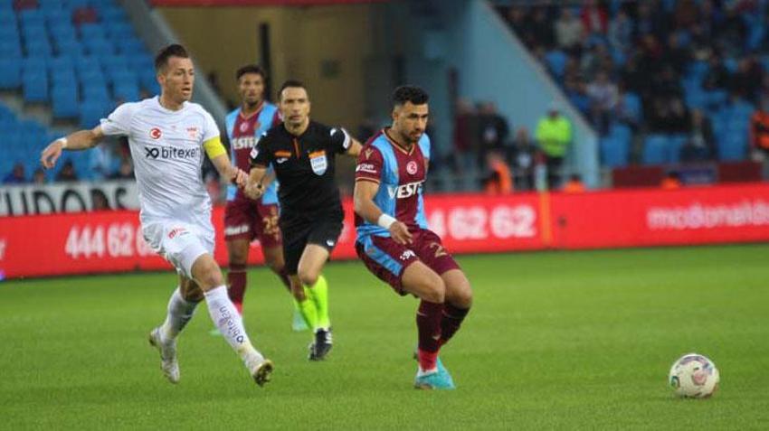Trabzonspor - Sivasspor  maçında 3 puan tek golle geldi