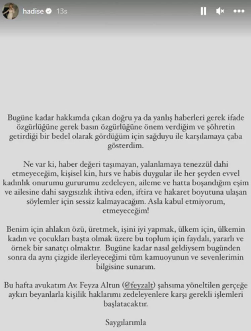 Hadise 37 yaşına girdi! 'Olağanüstü bu kadın benim"
