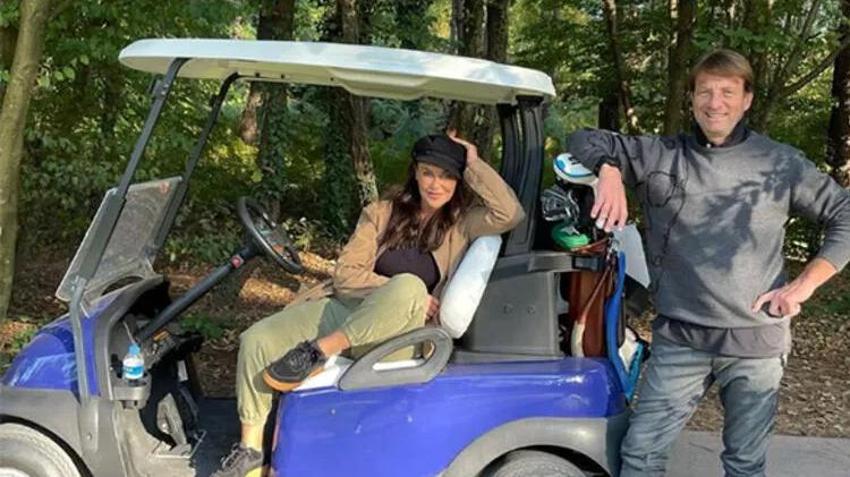 Hülya Avşar ile Kaya Çilingiroğlu golf oynamaya gitti! Yeni poz