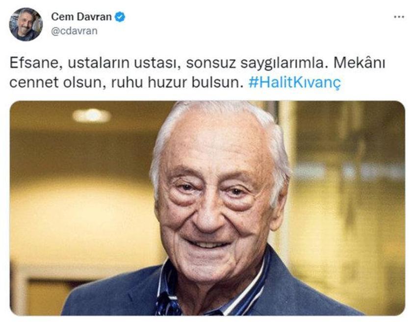 Halit Kıvanç hayatını kaybetti! Ünlü isimlerden mesaj yağdı...