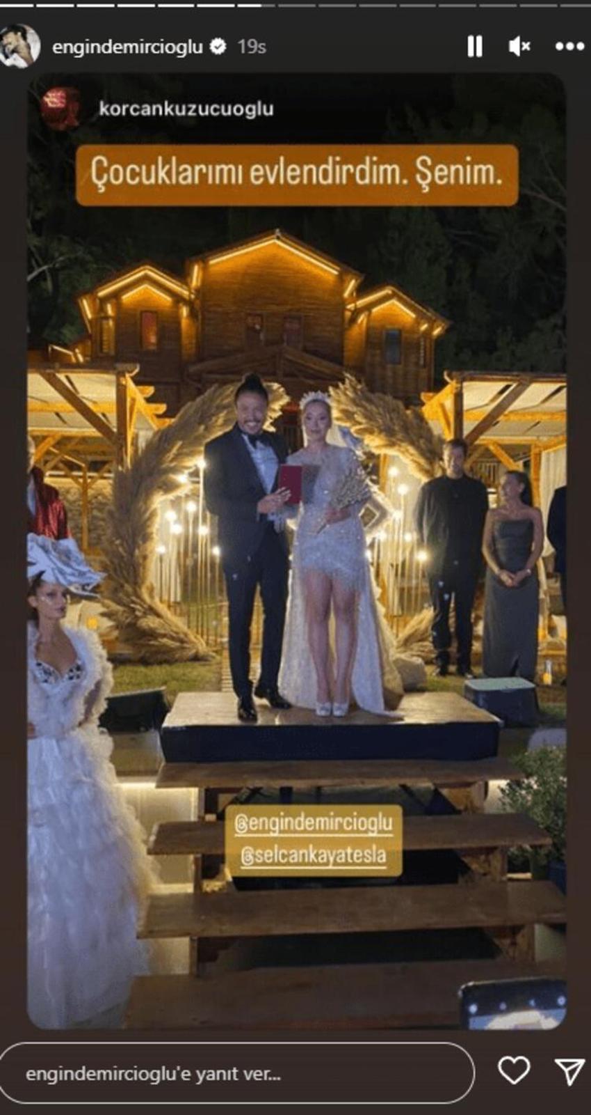 Engin Demircioğlu ve Selcan Kaya Olympos'ta evlendi!