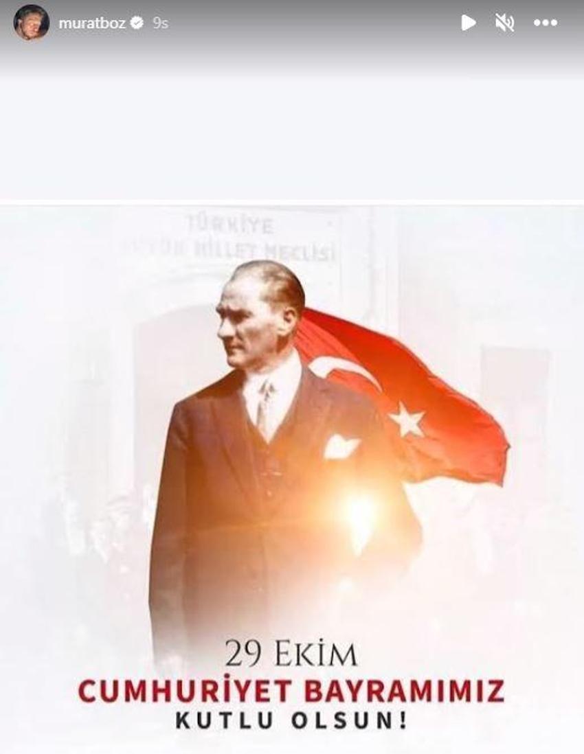 Ünlülerin 29 Ekim Cumhuriyet Bayramı paylaşımları
