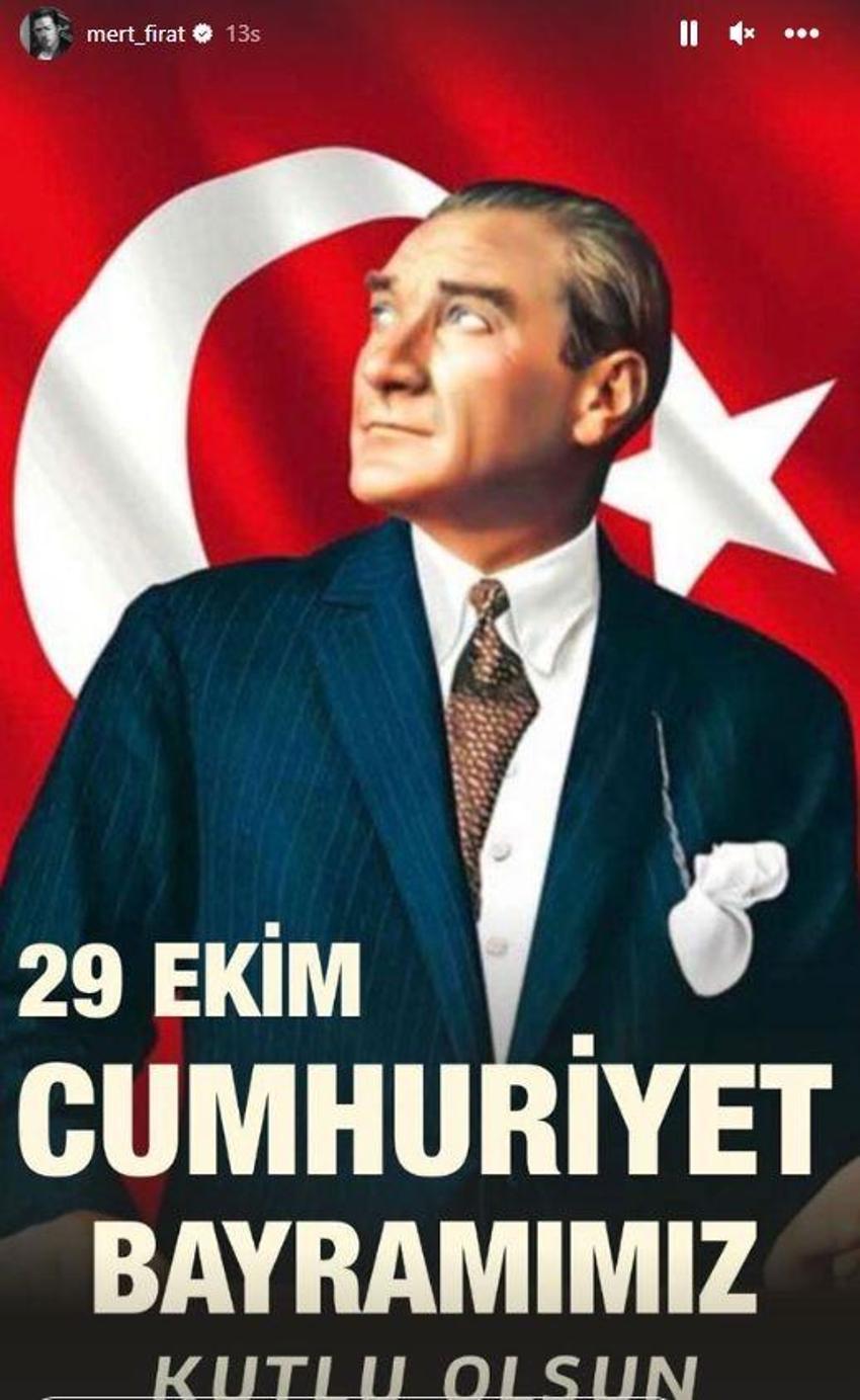 Ünlülerin 29 Ekim Cumhuriyet Bayramı paylaşımları