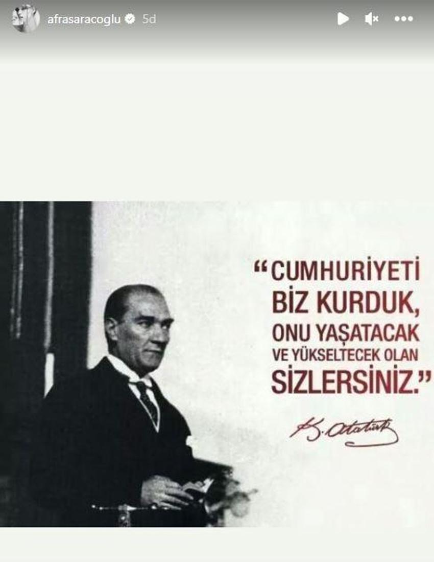 Ünlülerin 29 Ekim Cumhuriyet Bayramı paylaşımları