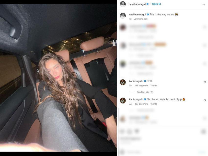 Kadir Doğulu'dan Neslihan Atagül'ün fotoğrafına yorum! 'Bu nedir? Ayıp'