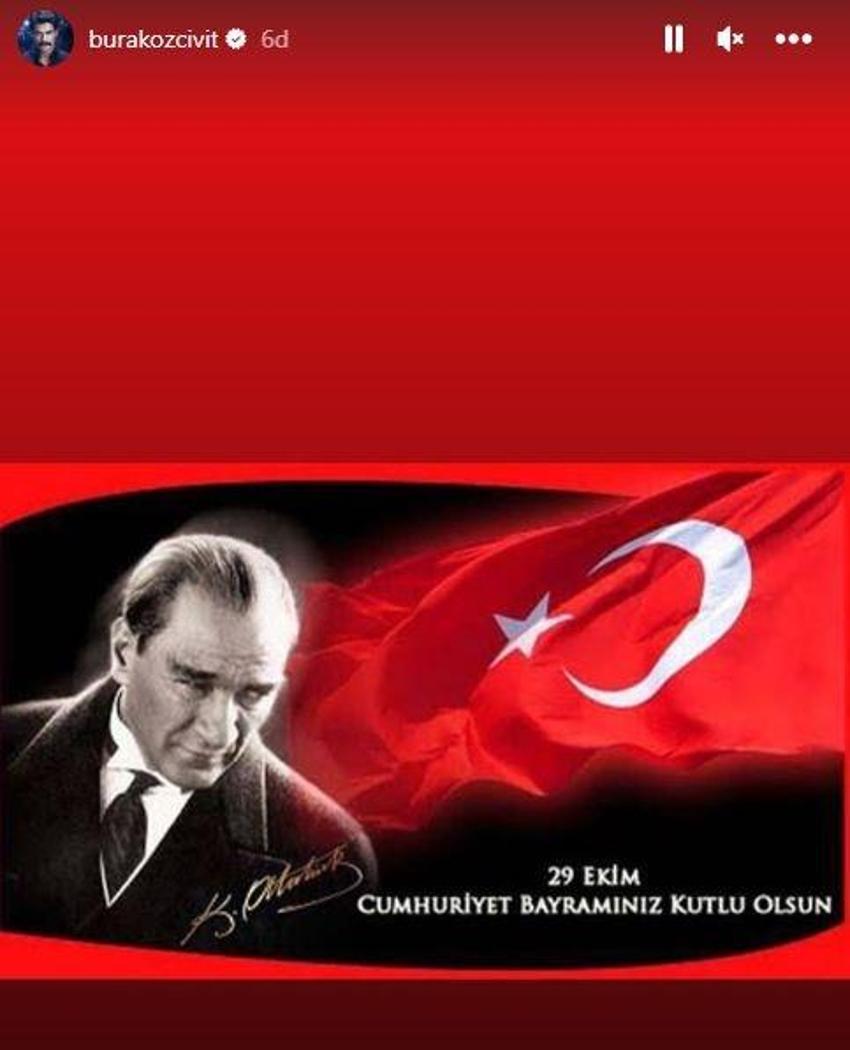 Ünlülerin 29 Ekim Cumhuriyet Bayramı paylaşımları