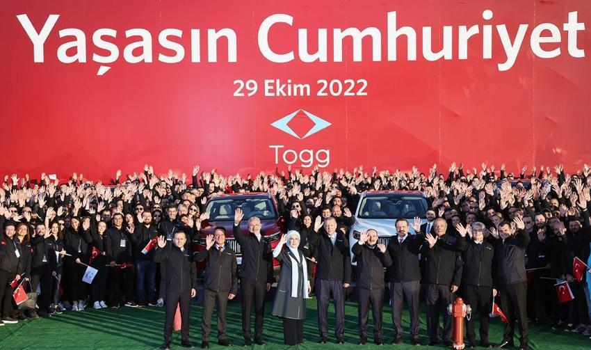 Togg banttan indi! Cumhurbaşkanı Erdoğan'dan ilk mesaj: Tekerine taş değmesin