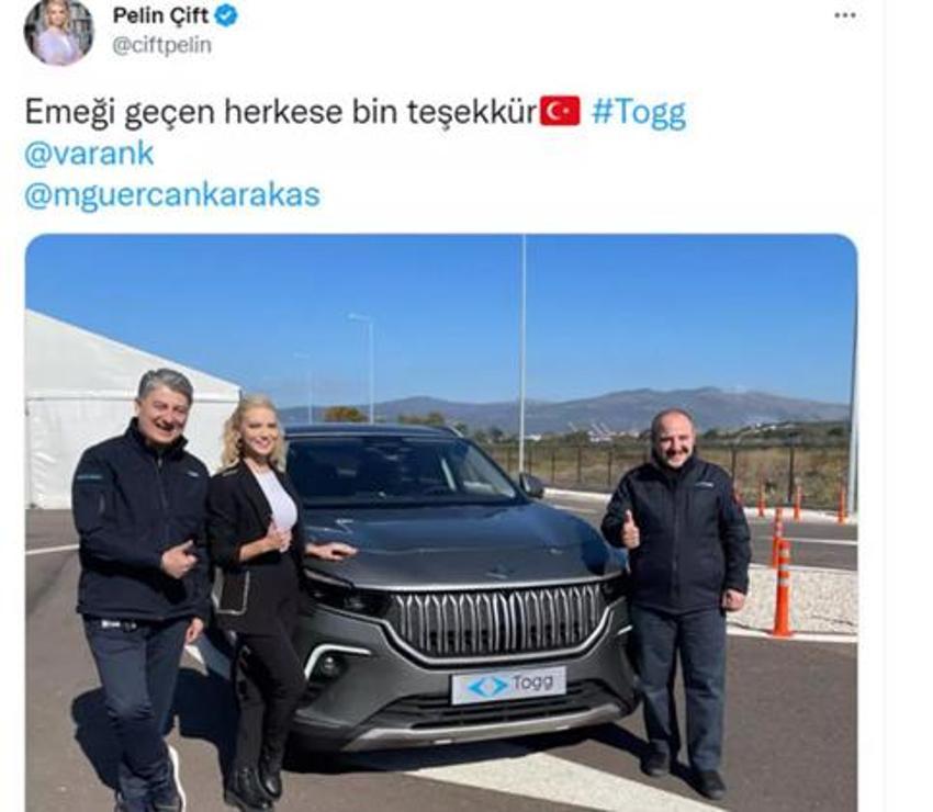 Ünlü isimlerden Togg paylaşımları!