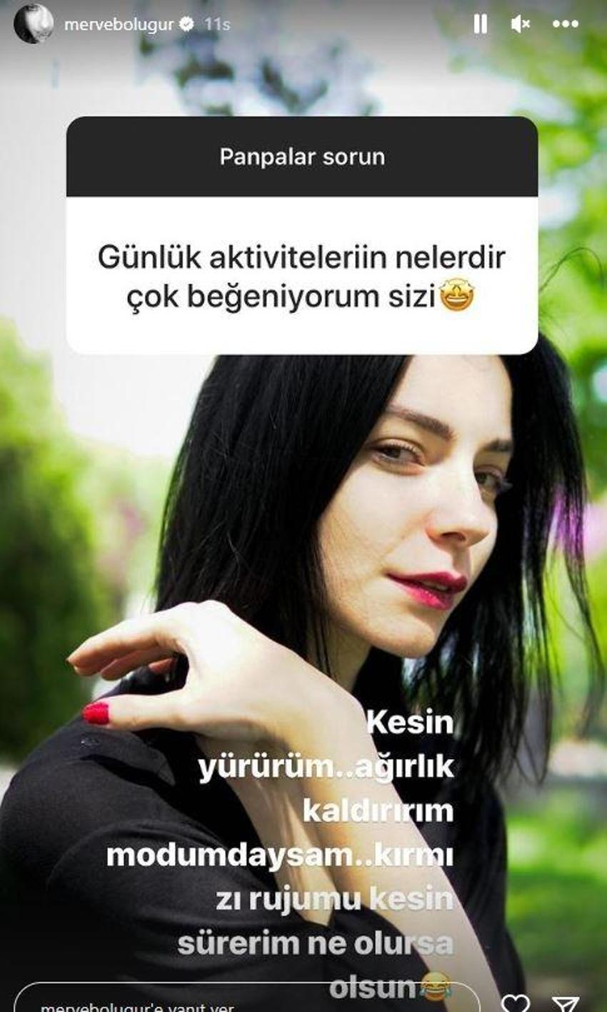 Merve Boluğur'dan takipçisinin sorusuna yanıt: 'Herkes aynı ve çok yapay!'