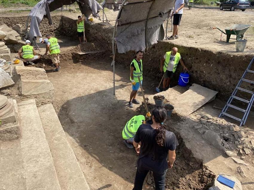 Bartın'da Roma dönemi yapının kalıntısında 'tılsımlı amulet' bulundu