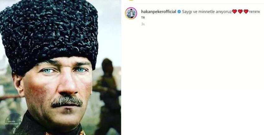 Ünlülerin 10 Kasım paylaşımları!
