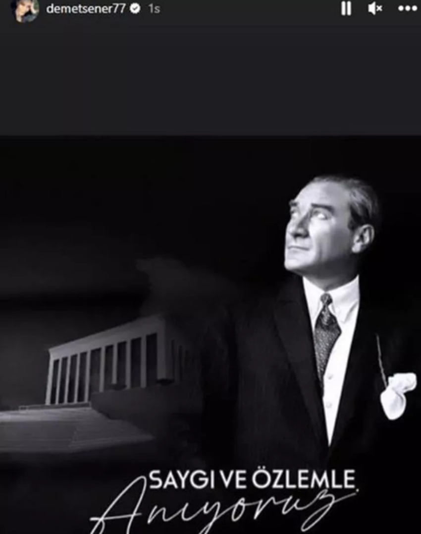 Ünlülerin 10 Kasım paylaşımları!