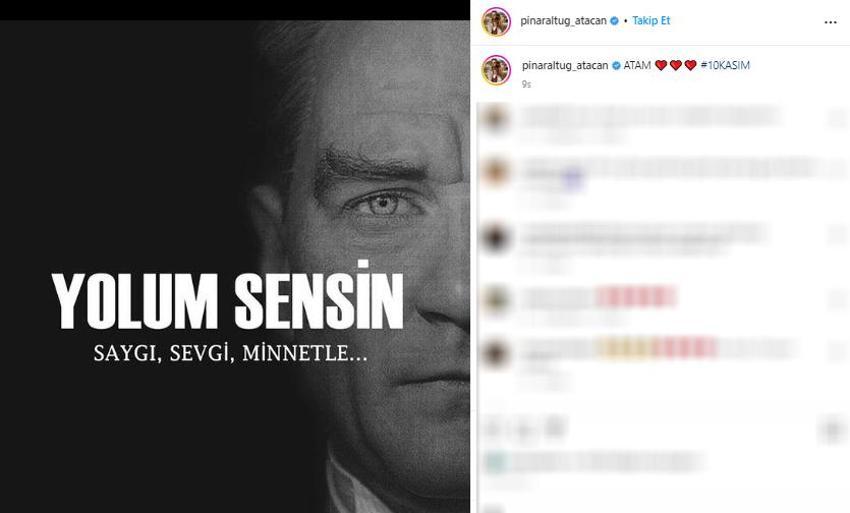 Ünlülerin 10 Kasım paylaşımları!