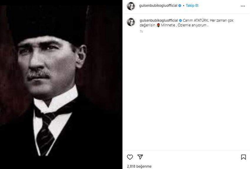 Ünlülerin 10 Kasım paylaşımları!