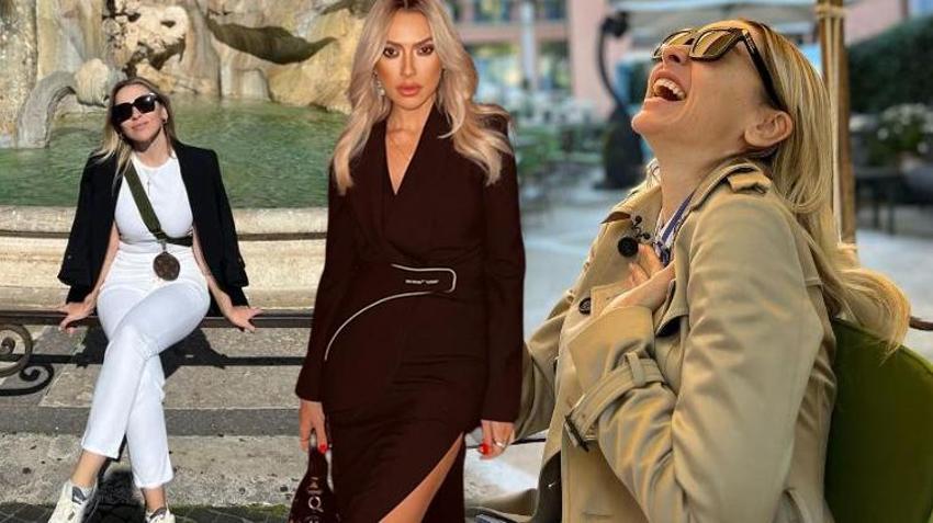 Hadise yeni pozlarını peş peşe paylaştı! 'Roma'yı ısıtan güneş'