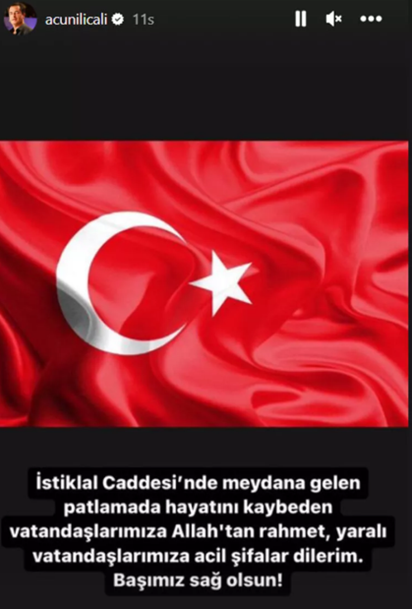 Taksim'de hayatını kaybedenler için ünlüler başsağlığı mesajı yayınladı