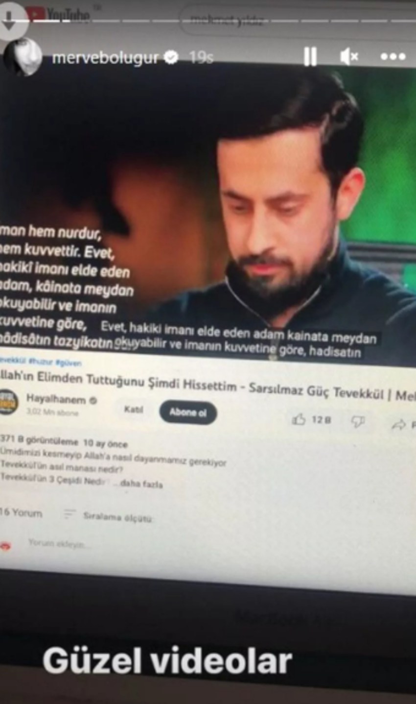 Yeni boşanan Merve Boluğur maneviyata yöneldi!