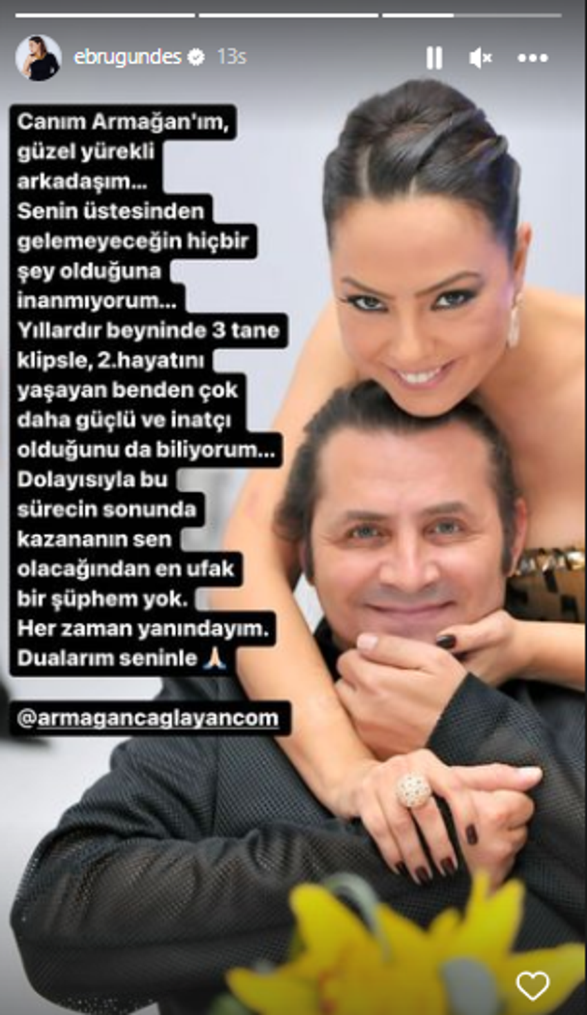 Ünlülerden Armağan Çağlayan paylaşımı!