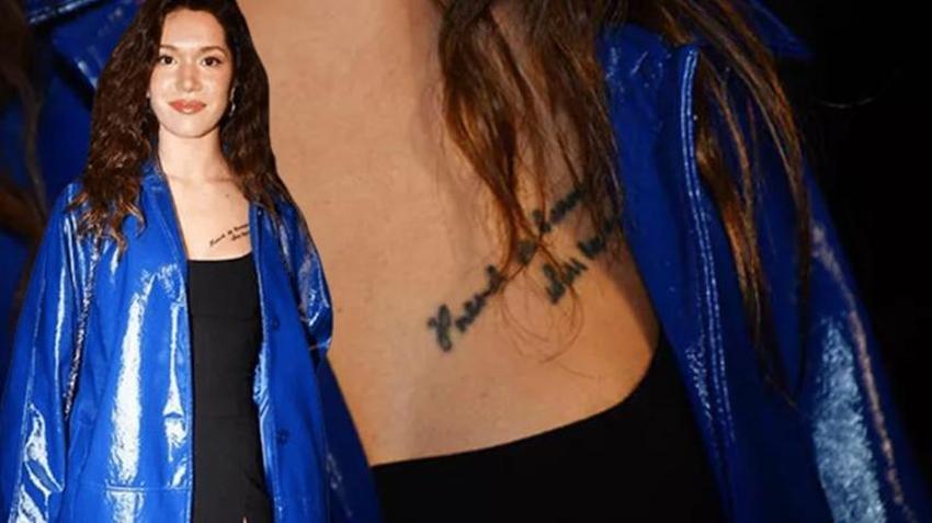Hazal Subaşı'nın dövmesinin sırrı! 'Çok iddialı bir cümle'