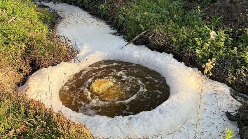 Depremden sonra oldu! Su yanmaya ve köpüklenmeye başladı, gören şaşkına dönüyor