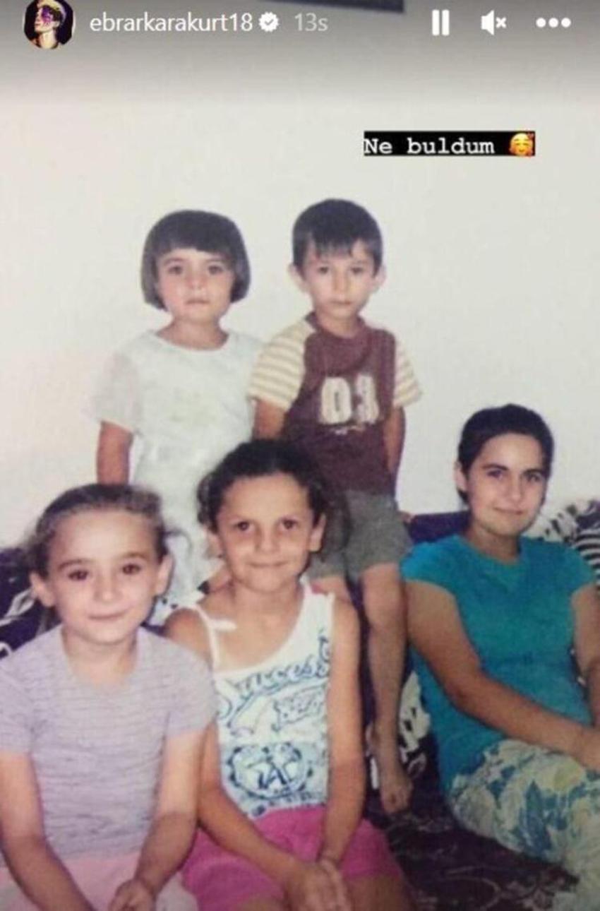 Ebrar Karakurt takipçilerini geçmişe götürdü: E ben güzelmişim