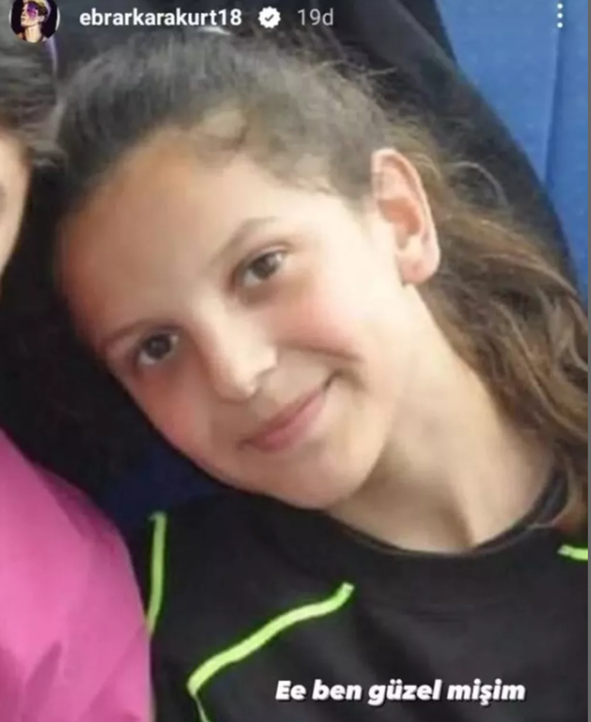 Ebrar Karakurt takipçilerini geçmişe götürdü: E ben güzelmişim