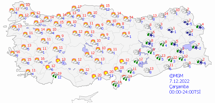 Yoğun kar yağışı başlıyor! Sıcaklıklar eksiye yaklaştı, Meteoroloji gün verdi ve illeri duyurdu