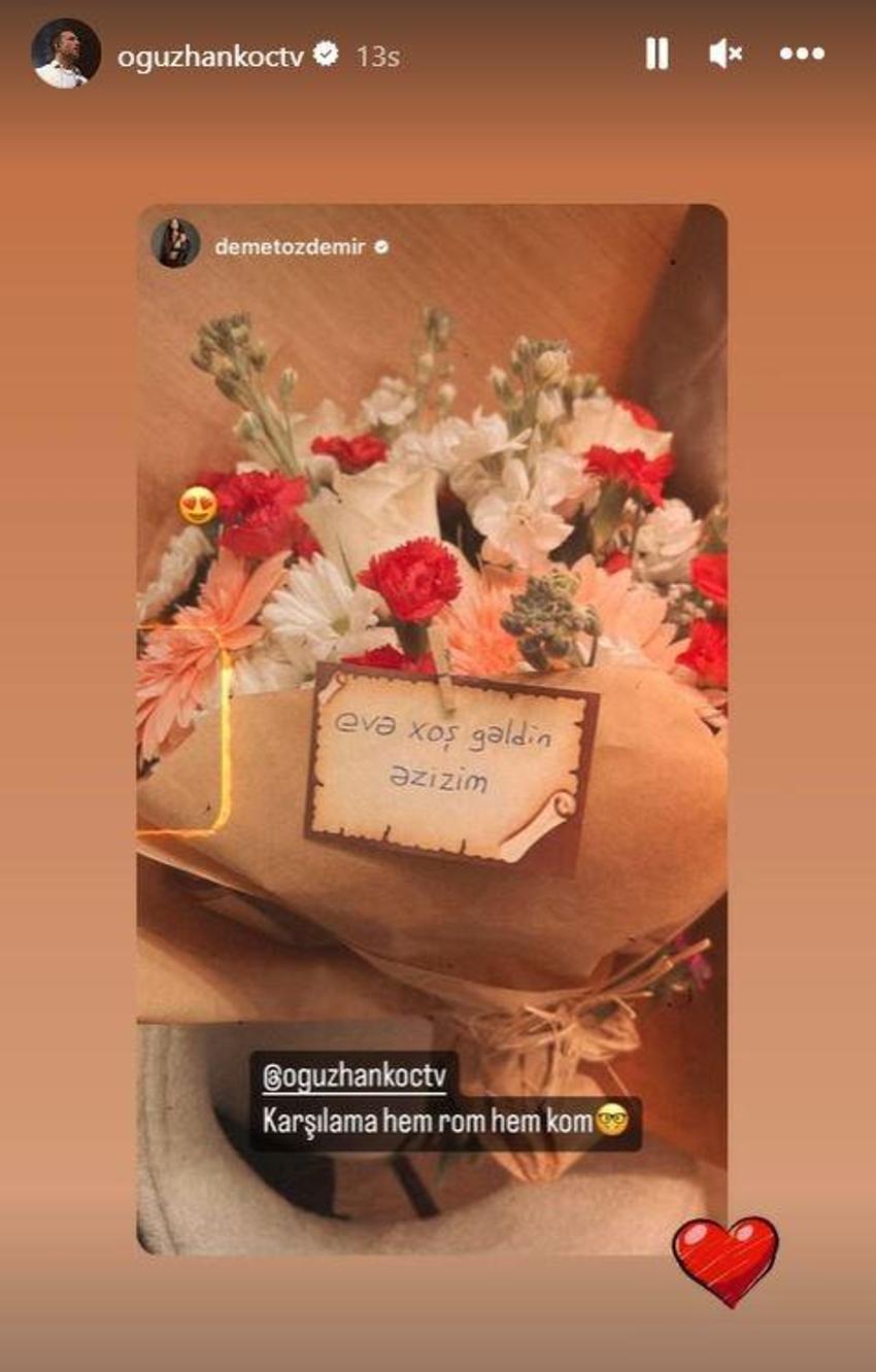 Demet Özdemir eve döndü! Oğuzhan Koç'tan eşine sürpriz