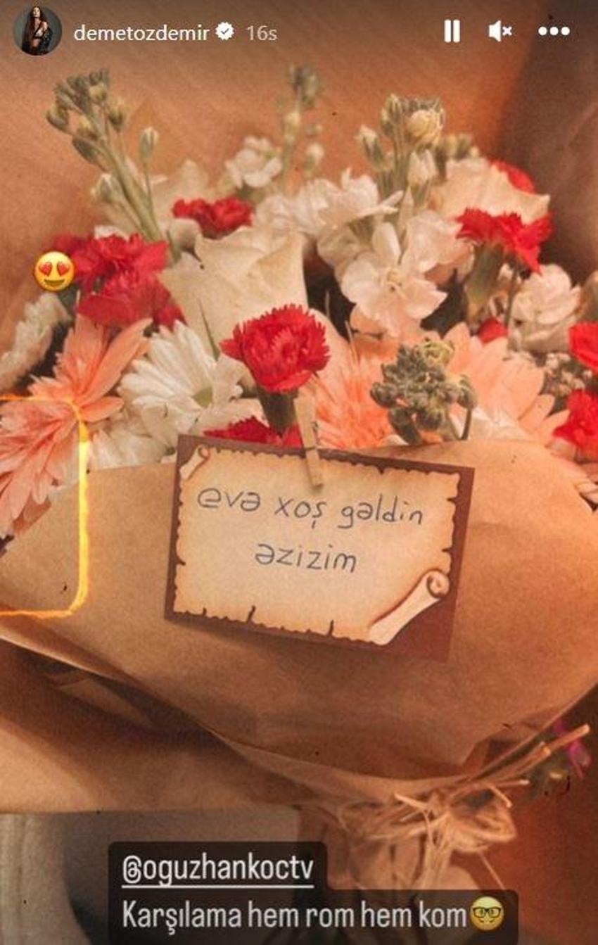 Demet Özdemir eve döndü! Oğuzhan Koç'tan eşine sürpriz