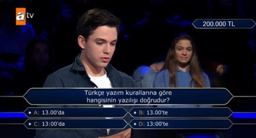 Kim Milyoner Olmak İster yarışmasına damga vurdu! Genç yarışmacı 1 milyona kadar ulaştı
