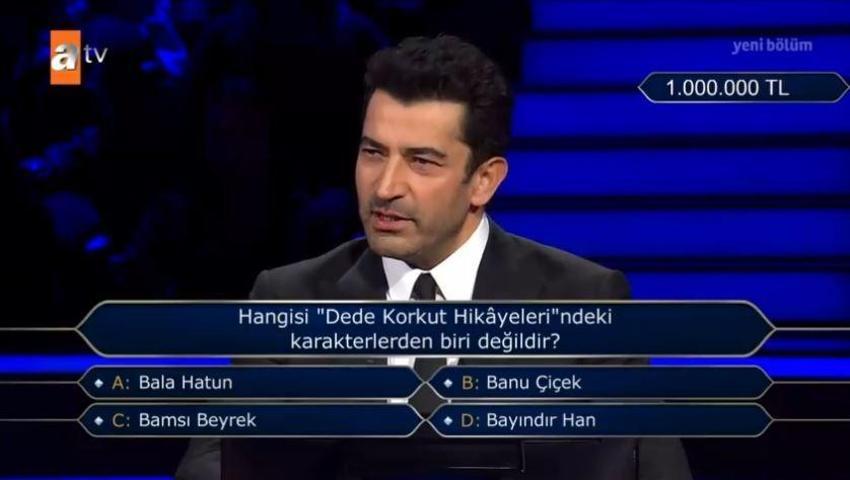 Kim Milyoner Olmak İster'de 1 milyonluk soru açıldı!