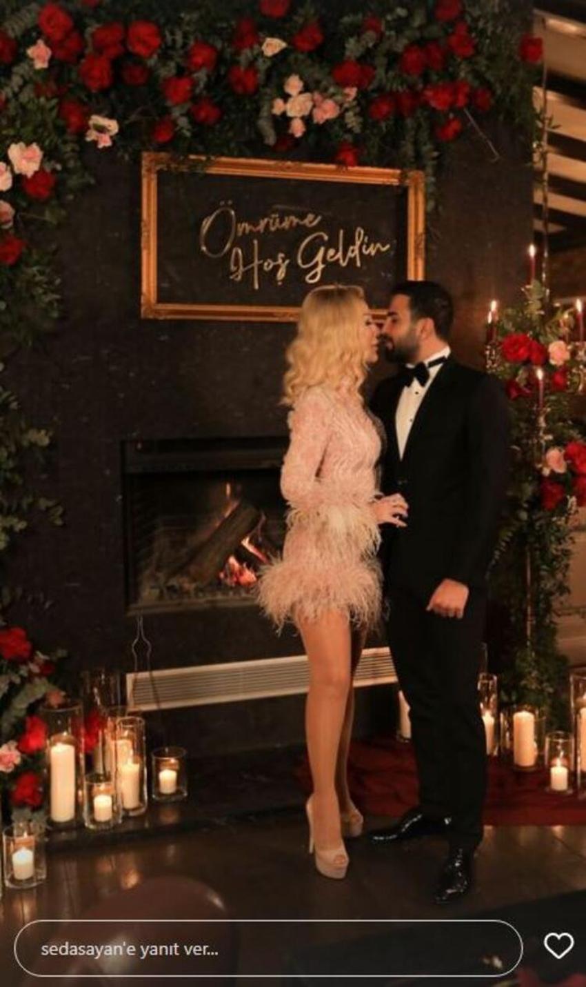 Seda Sayan ve Çağlar Ökten'in romantik gecesi!