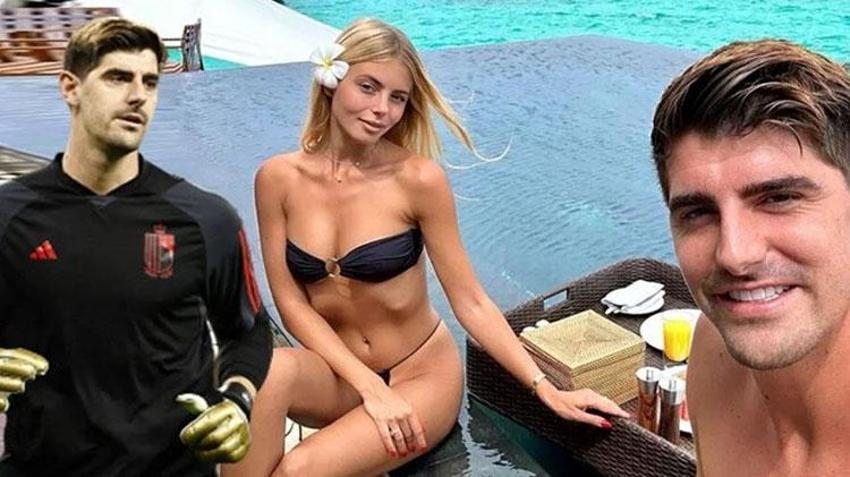 Belçika'nın yıldızı Thibaut Courtois ile sevgilisi Mishel Gerzig tatilde!