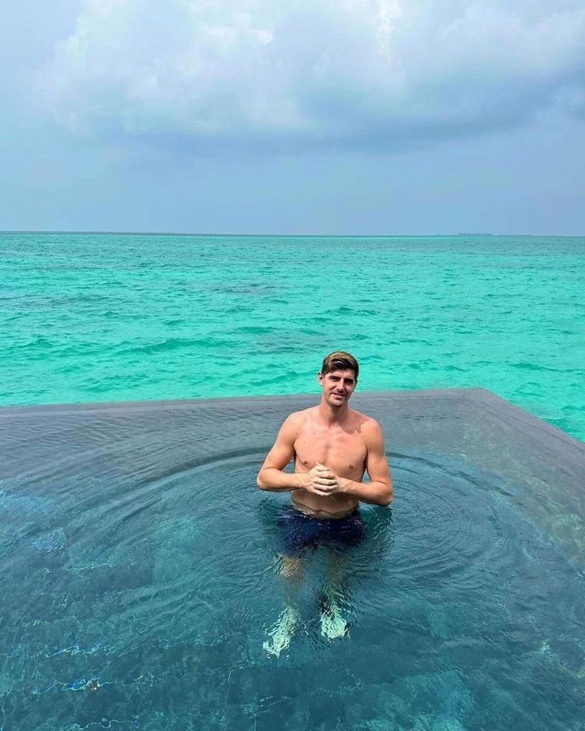 Belçika'nın yıldızı Thibaut Courtois ile sevgilisi Mishel Gerzig tatilde!