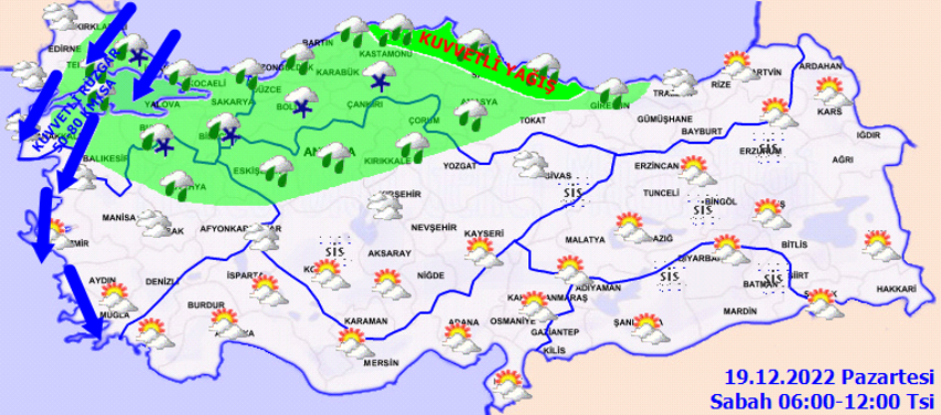 Kar yağışı bugün başlıyor, Marmara'dan giriş yaptı! İstanbul'a kar ne zaman yağacak?