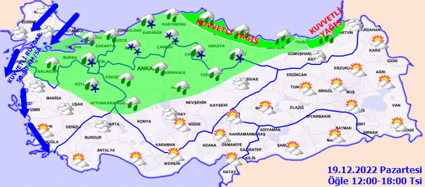 Kar yağışı bugün başlıyor, Marmara'dan giriş yaptı! İstanbul'a kar ne zaman yağacak?