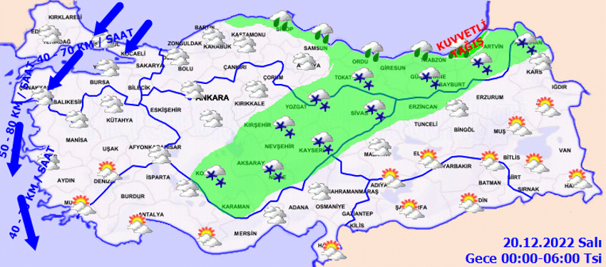 Kar yağışı bugün başlıyor, Marmara'dan giriş yaptı! İstanbul'a kar ne zaman yağacak?