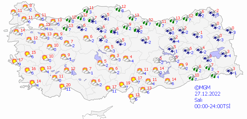 38 ilde şiddetli kar yağışı için gün verildi! Meteoroloji son dakika açıkladı, hava buz kesecek