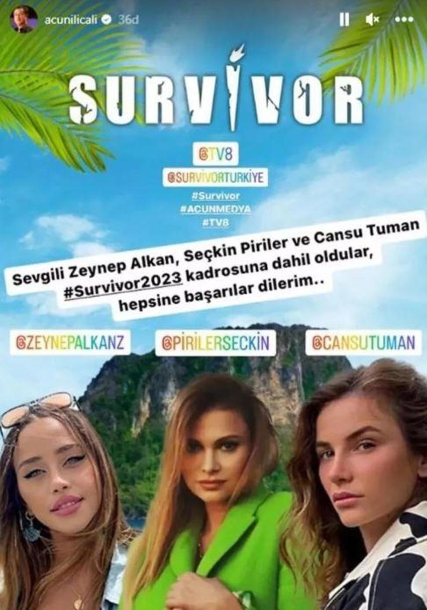 'Survivor 2023'ün yeni yarışmacıları açıklandı! Acun Ilıcalı duyurdu, toplam 13 isim