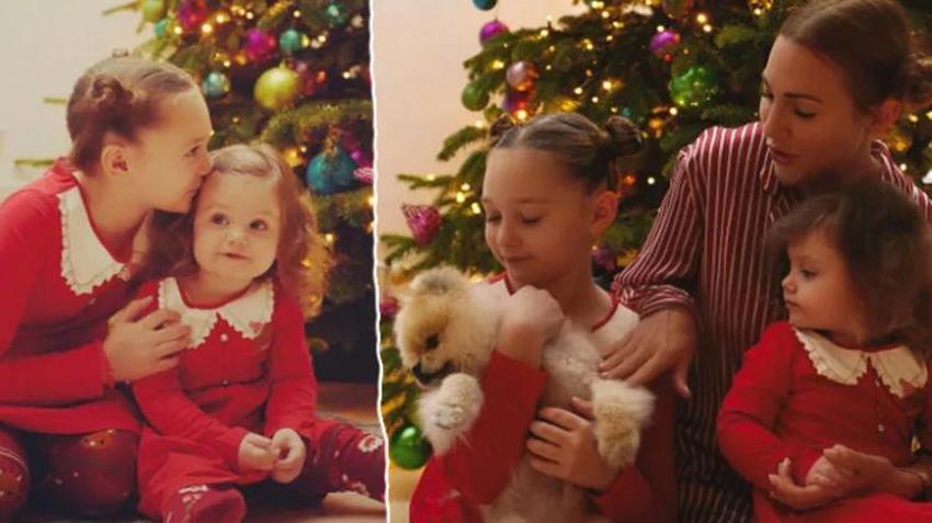 Meryem Uzerli'den kızlarıyla Noel pozları!