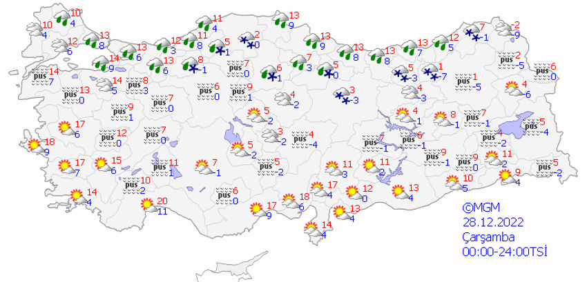 Yoğun kar yağışı başlıyor! Meteoroloji son dakika il il duyurdu, sıcaklık 4 dereceye düşecek