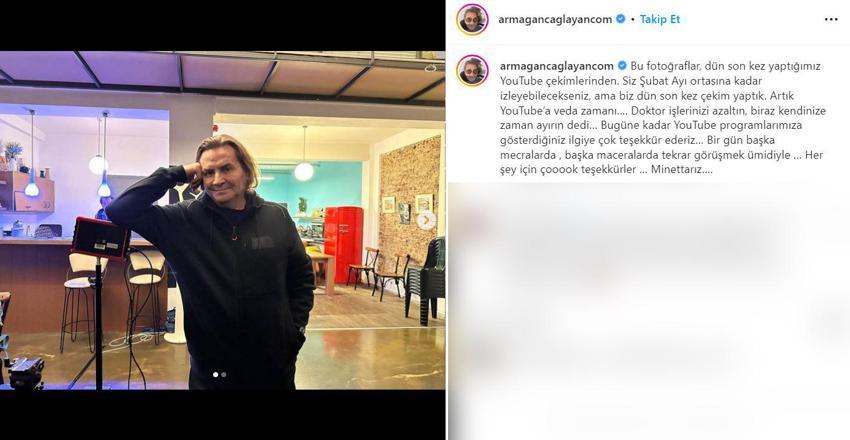 Armağan Çağlayan'dan veda mesajı! 'Dün son kez çekim yaptık'
