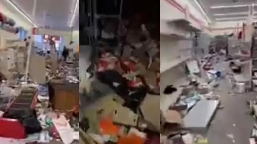 ABD 'yüzyılın fırtınası'nda kabusu yaşıyor! Yağmalar başladı, halk sokakta Biden tatilde