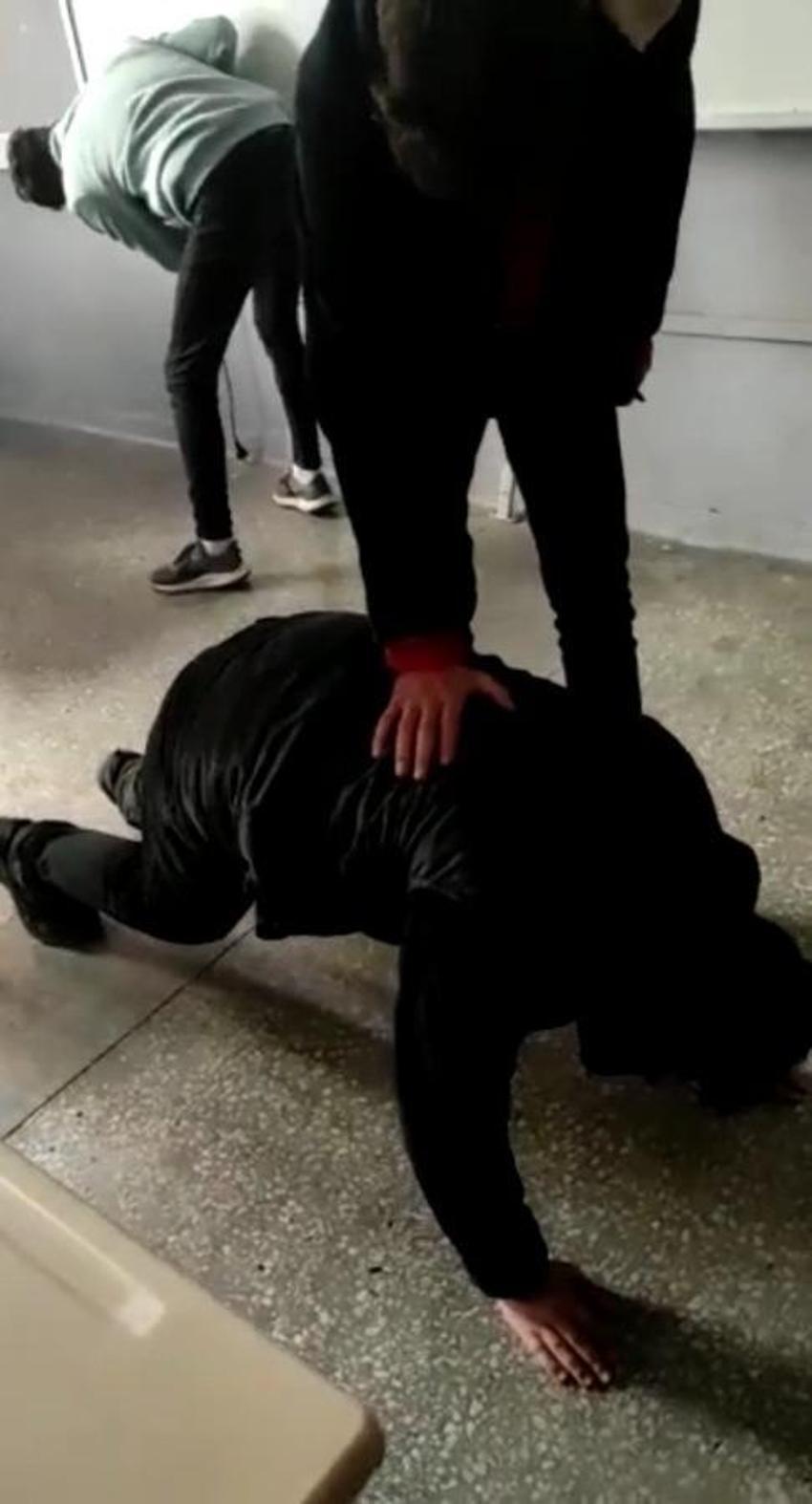 Lisede rezalet görüntü! Zorla yaptırdılar, öğrenciler gözaltına alındı