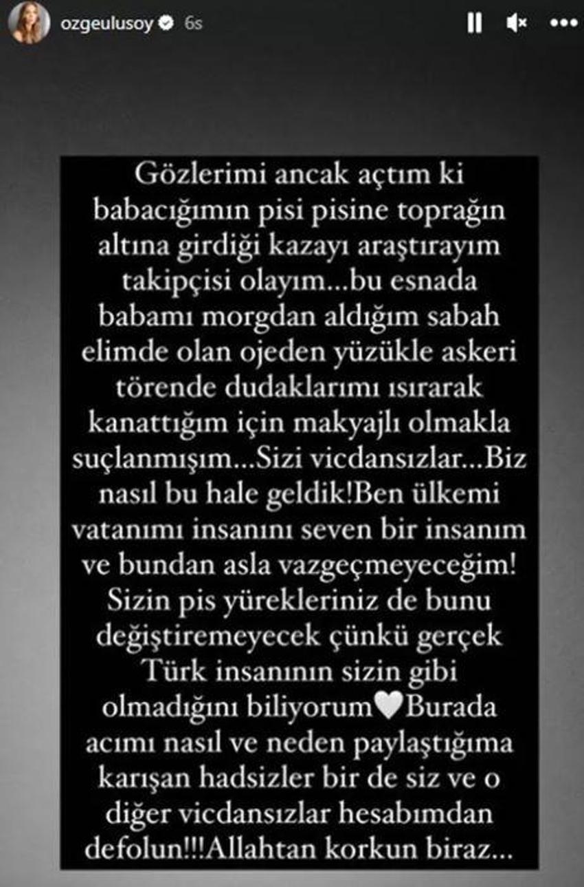 Özge Ulusoy'un tarifsiz acısı: Sana tüm hakkım helal babacığım!