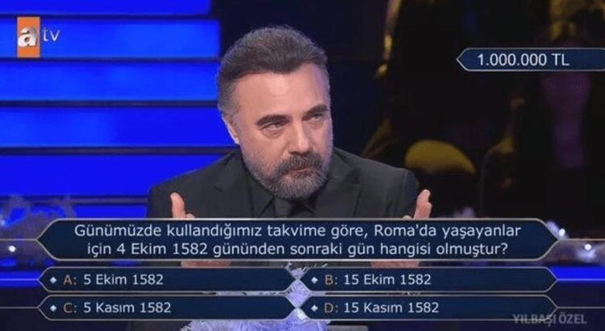 Oktay Kaynarca 1 milyon TL'lik soruyu açtırdı!