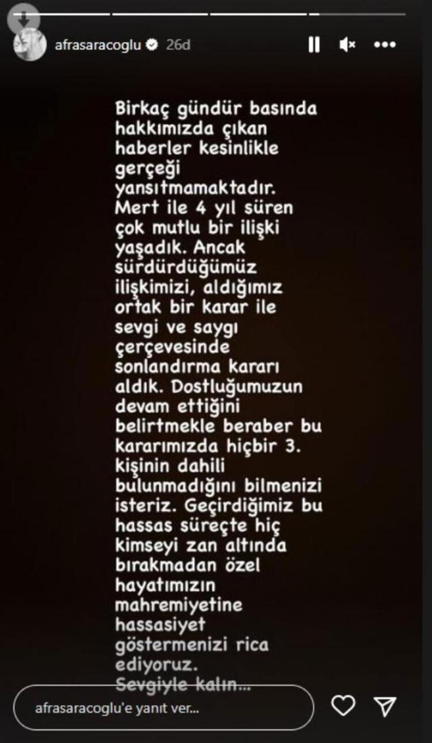 Afra Saraçoğlu ihanet iddialarına yanıt verdi!