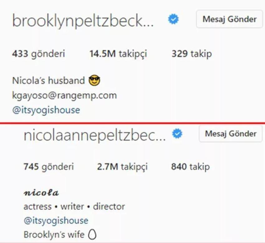 Brooklyn Beckham eşi Nicola Anne Peltz'e aşkını haykırdı!